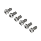 6 x M8x10mm Titanium Torx Head Flange Screws for Motorcycle Bike