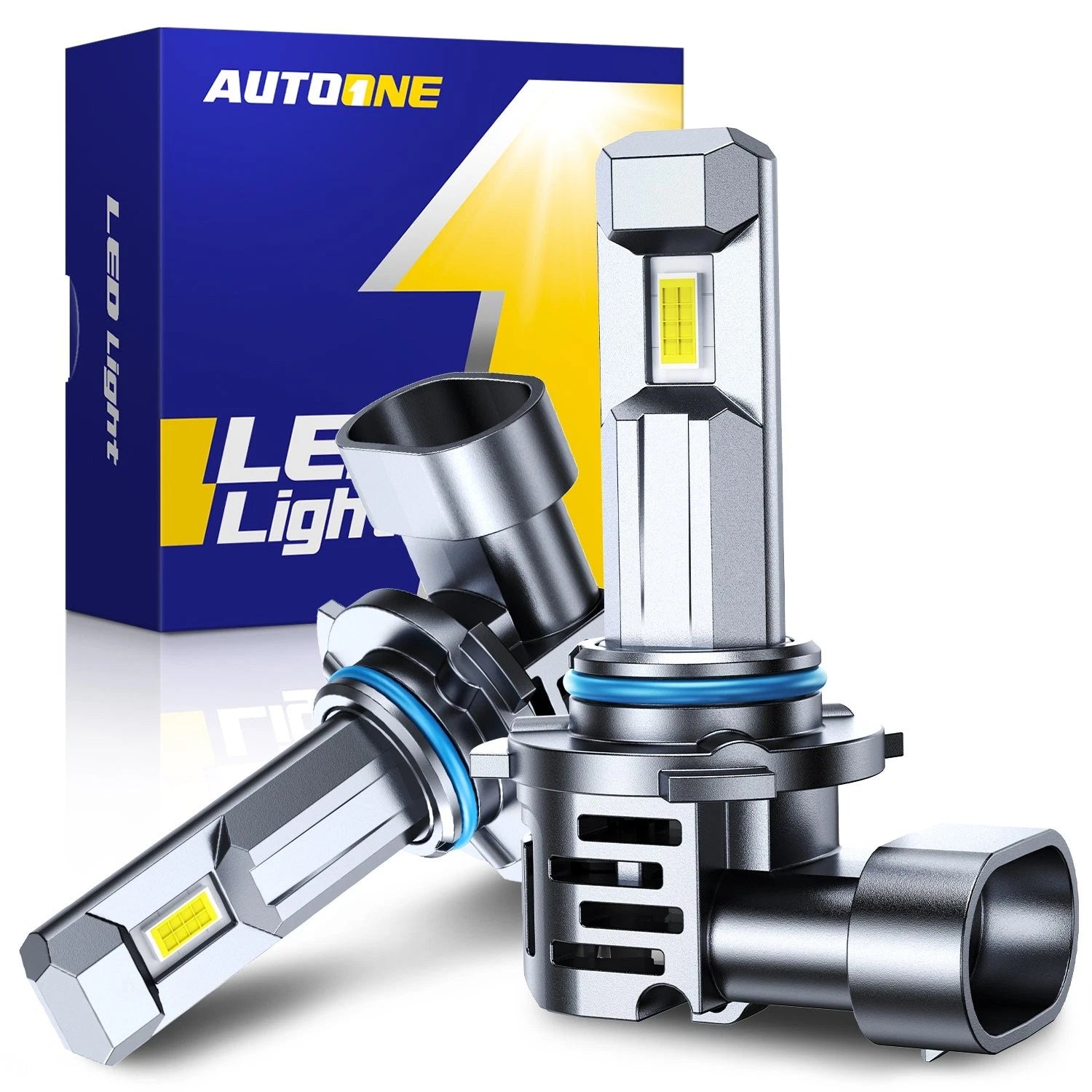 2X 9006 HB4 LED Headlight Bulbs Kit for High/Low Beam (6500K, 20000LM)