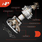 Front Right Catalytic Converter for Kia Sorento (2014–2019) Hyundai Santa Fe