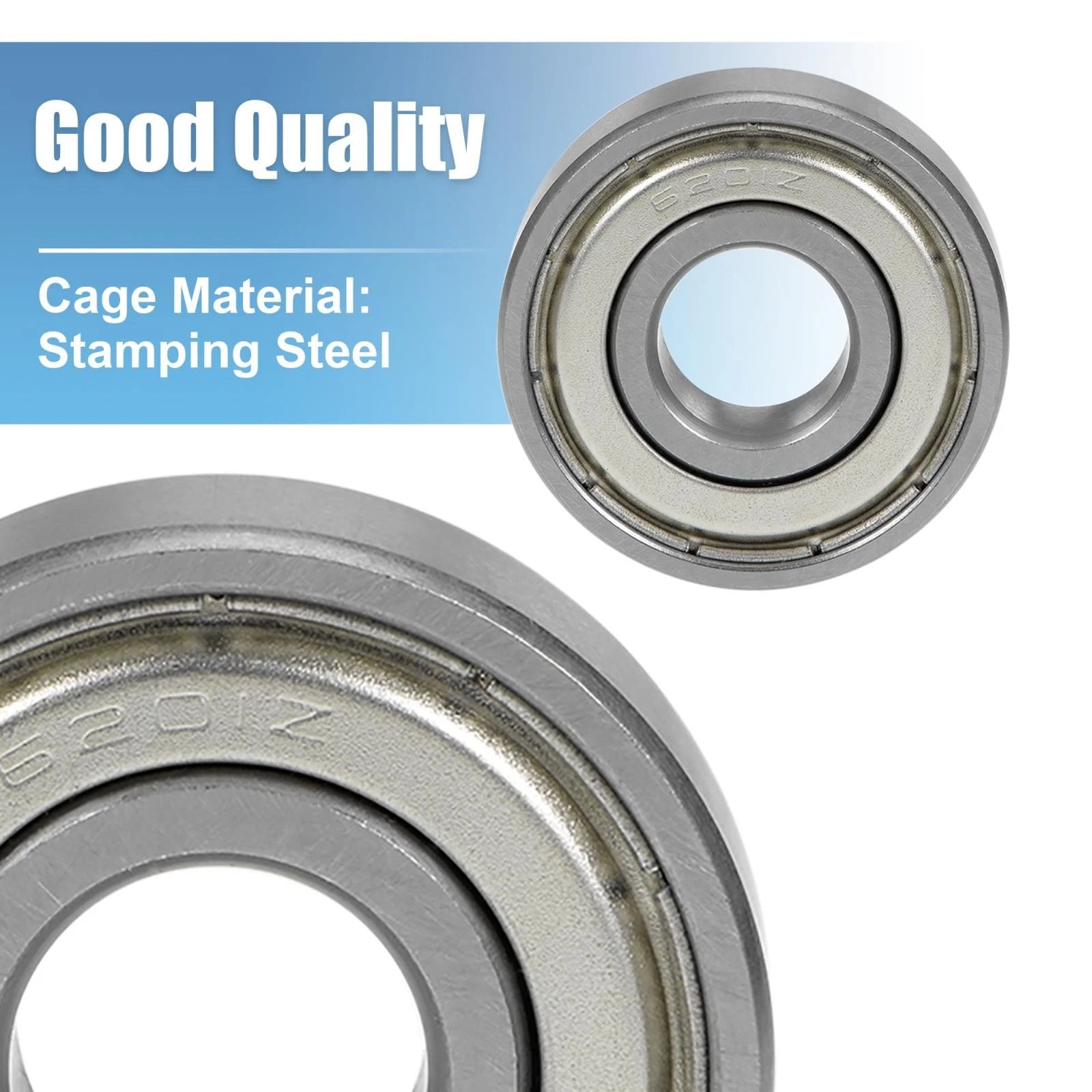 Set of 2 Deep Groove Ball Bearings 6201ZZ  
