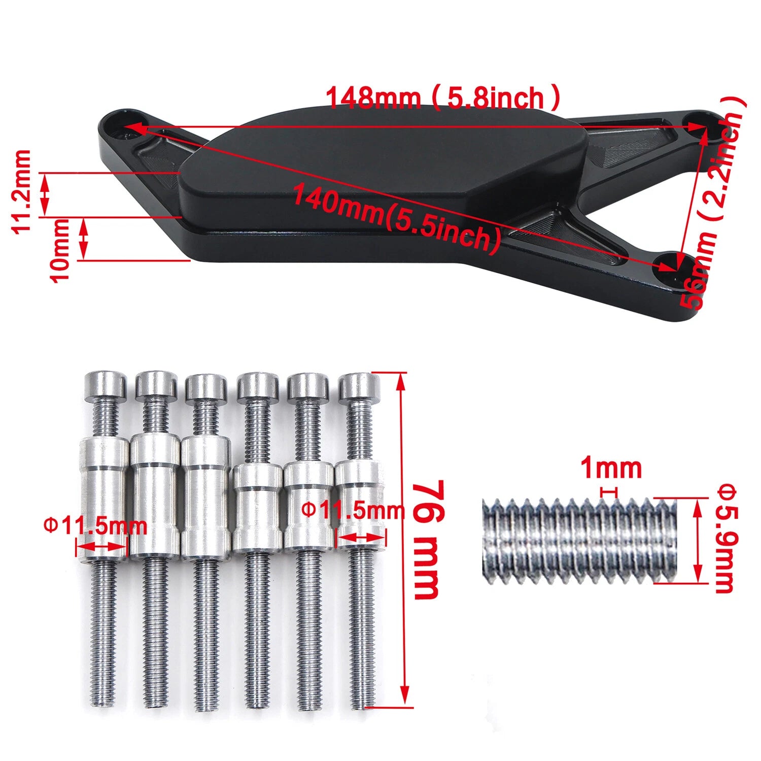 Engine Cover Slider Protector for GSX-R 1000 (2003–2008), GSX-R 600, GSX-R 750 (2004–2005)