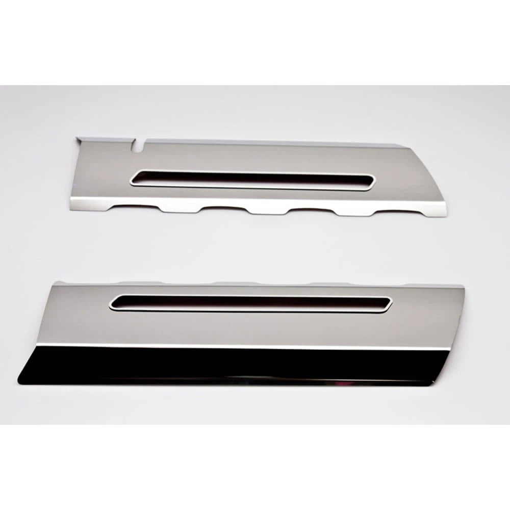 Polished Stainless Fuel Rail Covers with Yellow LED for Chevy Corvette (2014–2019)