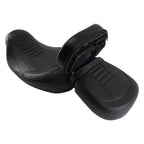 2-Up Saddle Seat for Harley Touring FLH (2009–2020) Black Leather Foam