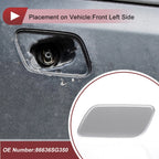 Front Left Washer Nozzle Cover Cap for Subaru Forester (2016–2018) Silver Tone