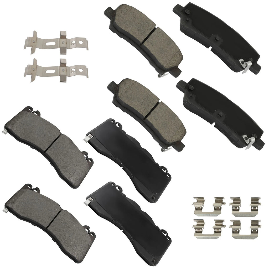 Set of 4 Ceramic Brake Pads for Ford Mustang (2015–2023)