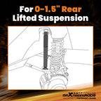 2X Rear Lift Shocks for Toyota Tundra (2000–2006) 2WD 4WD 0-1.5"