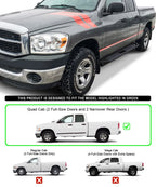 Off-Road Square Tube Side Armor for Dodge Ram 1500 2500 3500 (2002-2008)