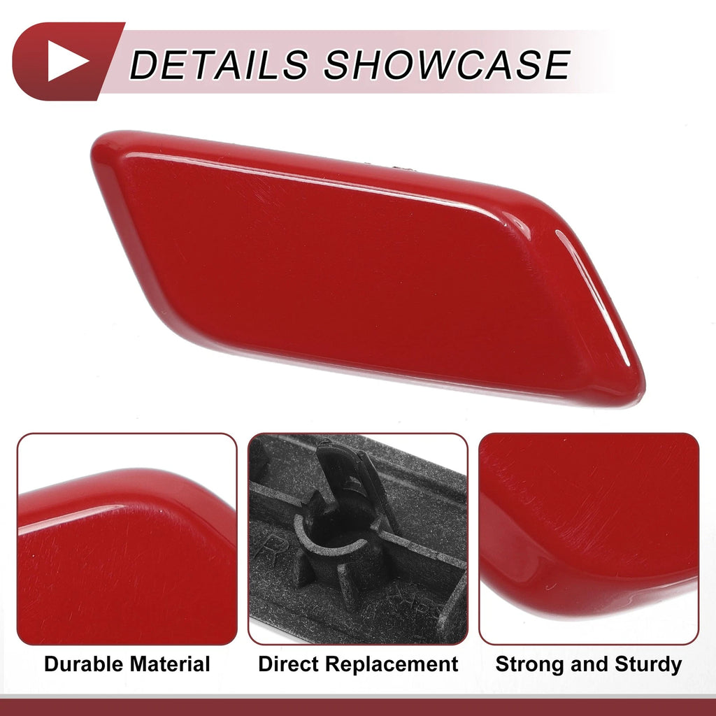 Front Right Bumper Headlight Washer Nozzle Cover for Lexus RX350 (2013–2015) Red