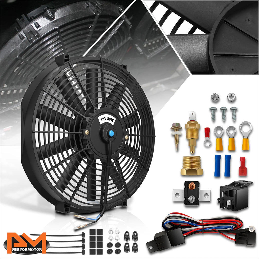 14" 12V Electric Radiator Cooling Fan for Universal Applications (No Year)