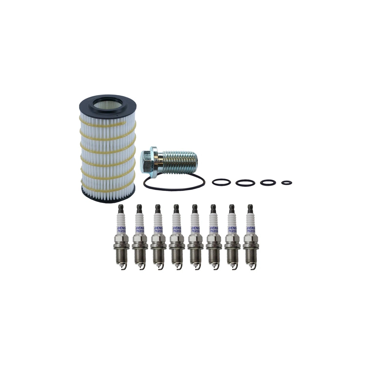 Wix Engine Oil Filter & Denso Spark Plugs Set for R171 SLK55 W203 C55 AMG (2004–2009)