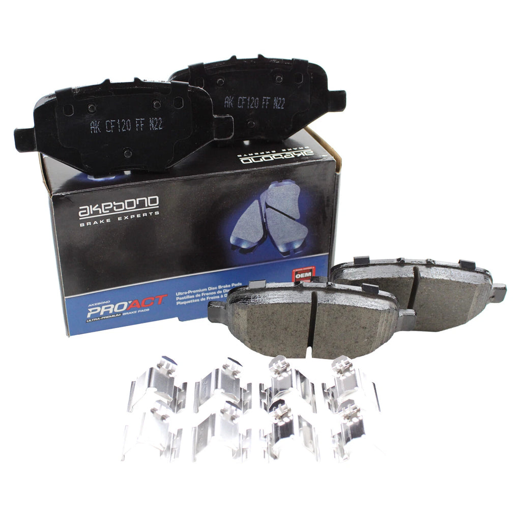 Akebono ProACT Rear Ceramic Disc Brake Pads for Chrysler Dodge Ford Lincoln VW (2000–2023)