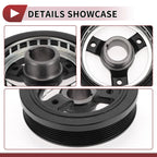 Engine Harmonic Balancer Crankshaft Pulley for Pontiac Montana (1999–2005) No. 24504609