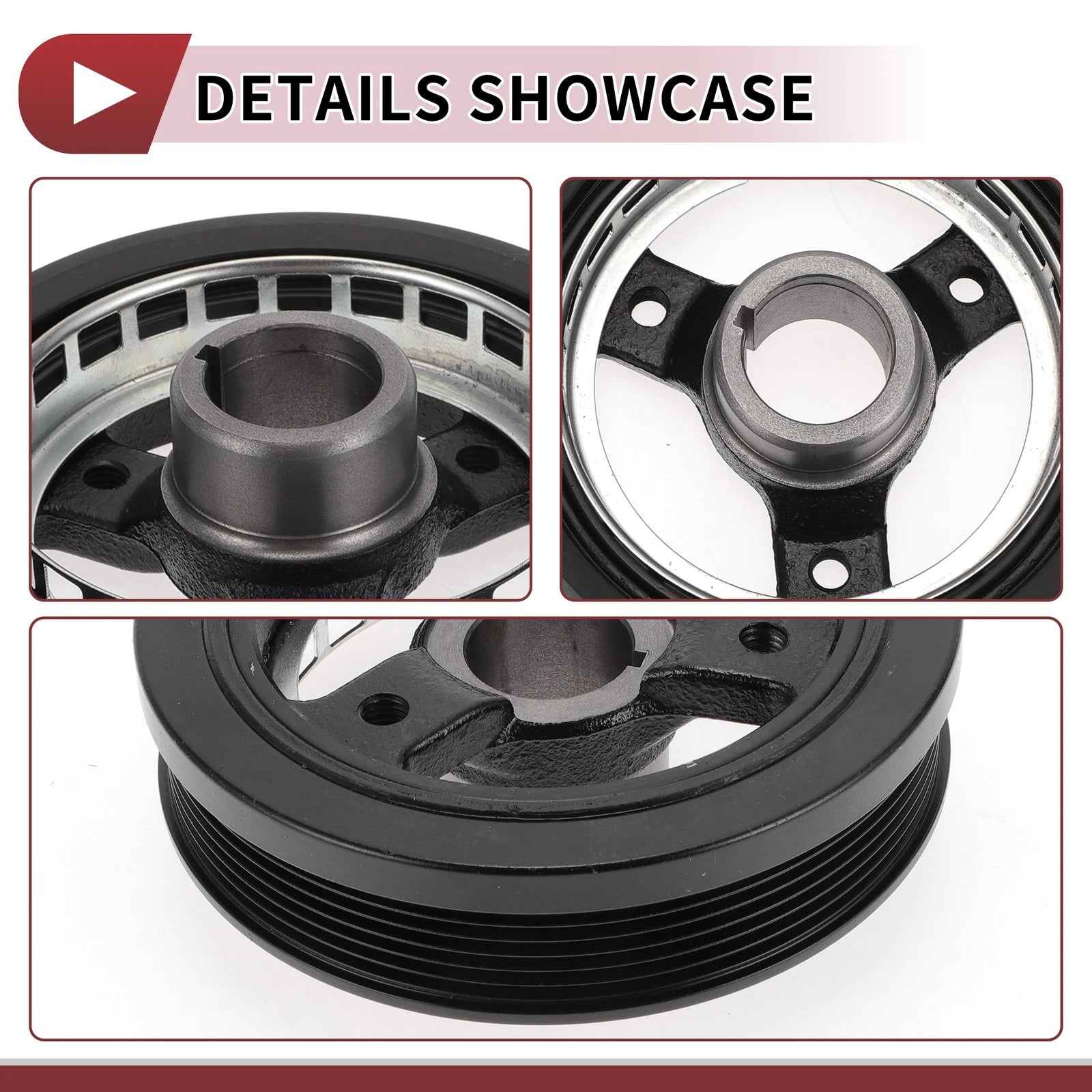 Engine Harmonic Balancer Crankshaft Pulley for Pontiac Montana (1999–2005) No. 24504609