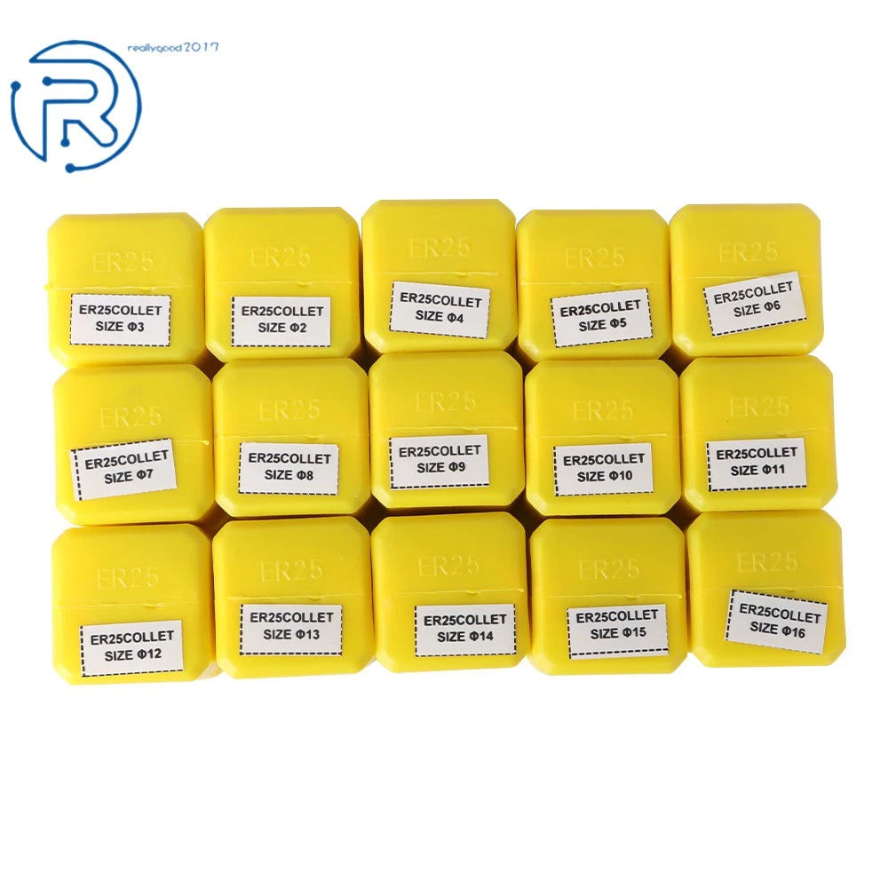 15 Pack Spring Collet Set for Engraving Machine (2mm-16mm)