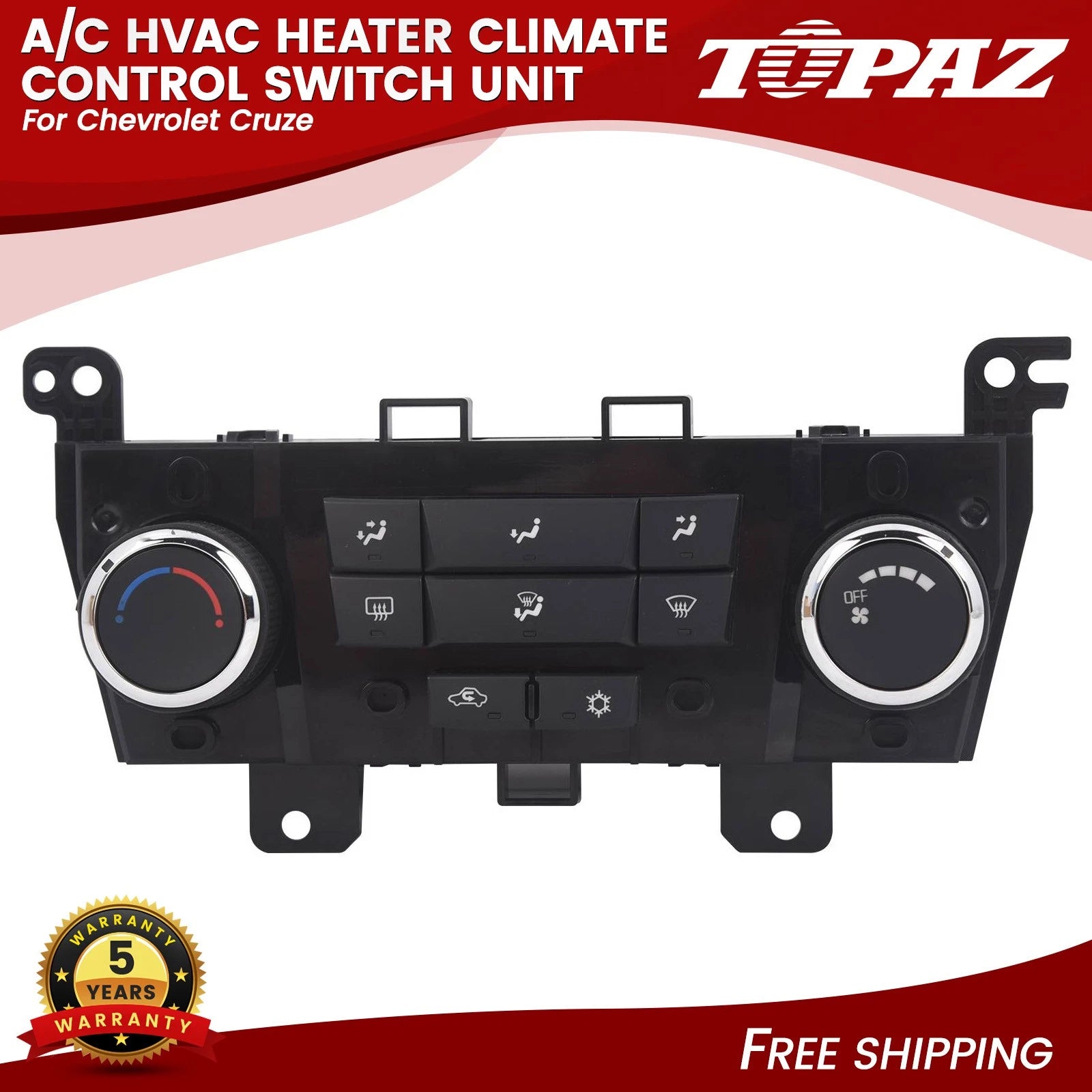 A/C Climate Control Switch for Chevrolet Cruze (2011–2015)