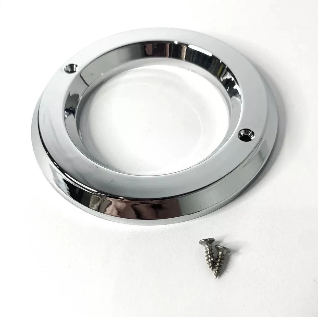 Round Chrome Bezel with Screws for 2.5 Inch LED Side Marker Lights (1Pcs)