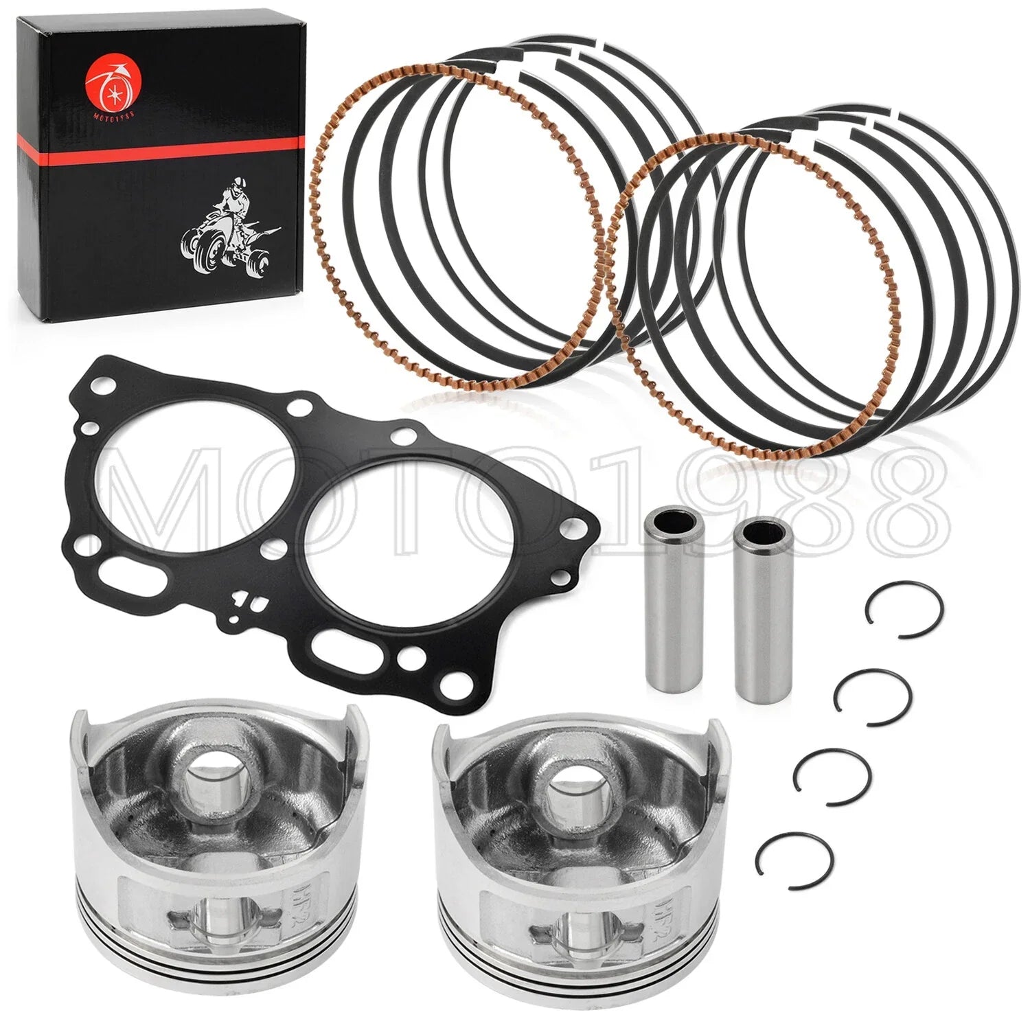 0.5mm oversize bore piston ring kit for EZGO Golf Cart Robin EH35C (1996–2008)