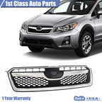 Front Grille Assembly with Chrome Trim for Subaru XV Crosstrek (2016–2017)