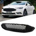 Front Bumper Mesh Grill for Ford Fusion (2017–2018) Glossy Black