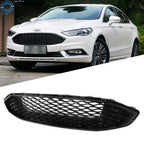 Front Bumper Mesh Grill for Ford Fusion (2017–2018) Glossy Black