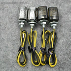 Set of 4 6mm LED Micro Mini Turn Signal Indicators for Motorcycle