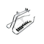 Saddlebag Conversion Brackets for Harley Softail Fatboy (1984–2017) Black/Chrome