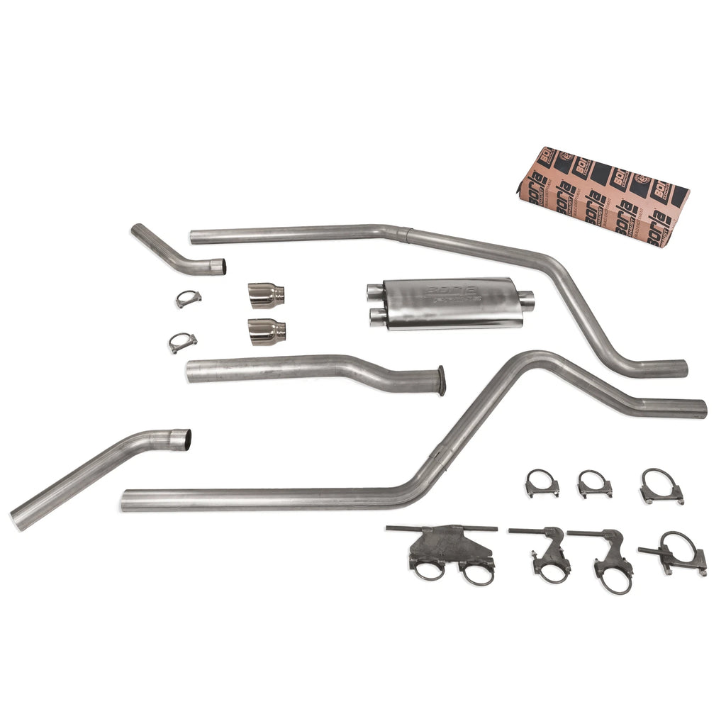 2.5" Dual Exhaust for Dodge Ram 1500 (2019–2025) Borla Pro SS DBW T Cnr E