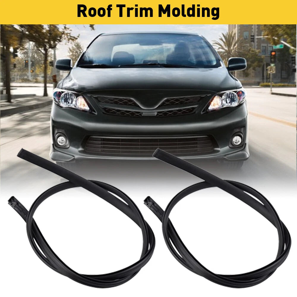 2X Black Roof Trim Molding Kit for Toyota Corolla (2009–2013) EAU