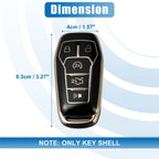 TPU Remote Key Fob Case Cover 5 Button for Ford Fusion F150 Mustang (2010–2023)