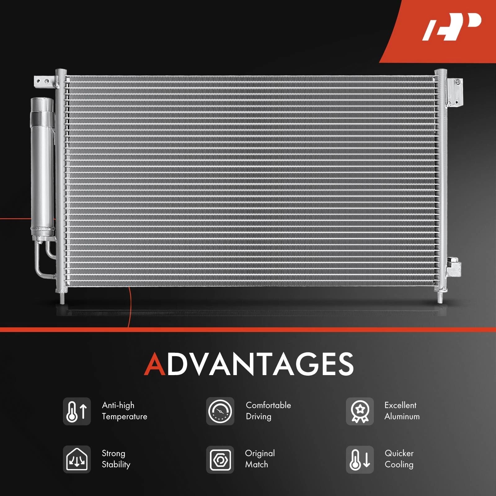 A/C Condenser with Receiver Drier for Honda Accord (2003-2007)