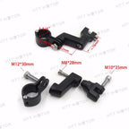 1.25" Engine Guards Foot Peg Mounts Clamp for Harley