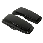 Black Hard Saddlebag Lids for Harley Touring Road King Glide (2014–2024)