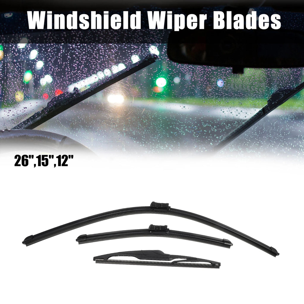 3X Wiper Blades Set for Ford Fiesta MK7 (2008–2016)