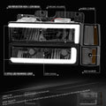 C-LED DRL Headlight + Signal + Amber Corner Lamp for GMC C/K 1500-3500 (1994–2000)