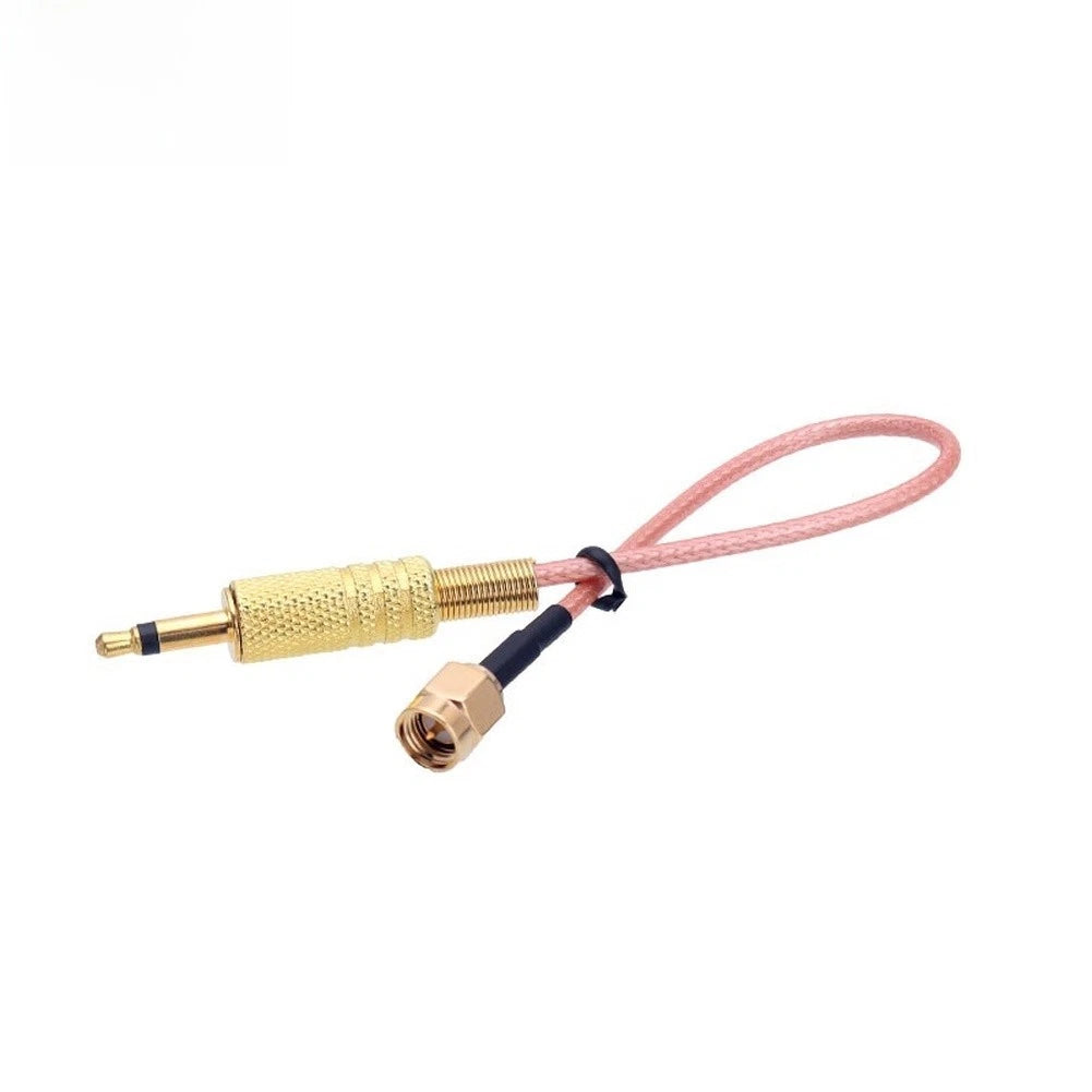 SMA Male to 3.5mm Audio Connector RG316 Coaxial Cable 15cm Gold Plated