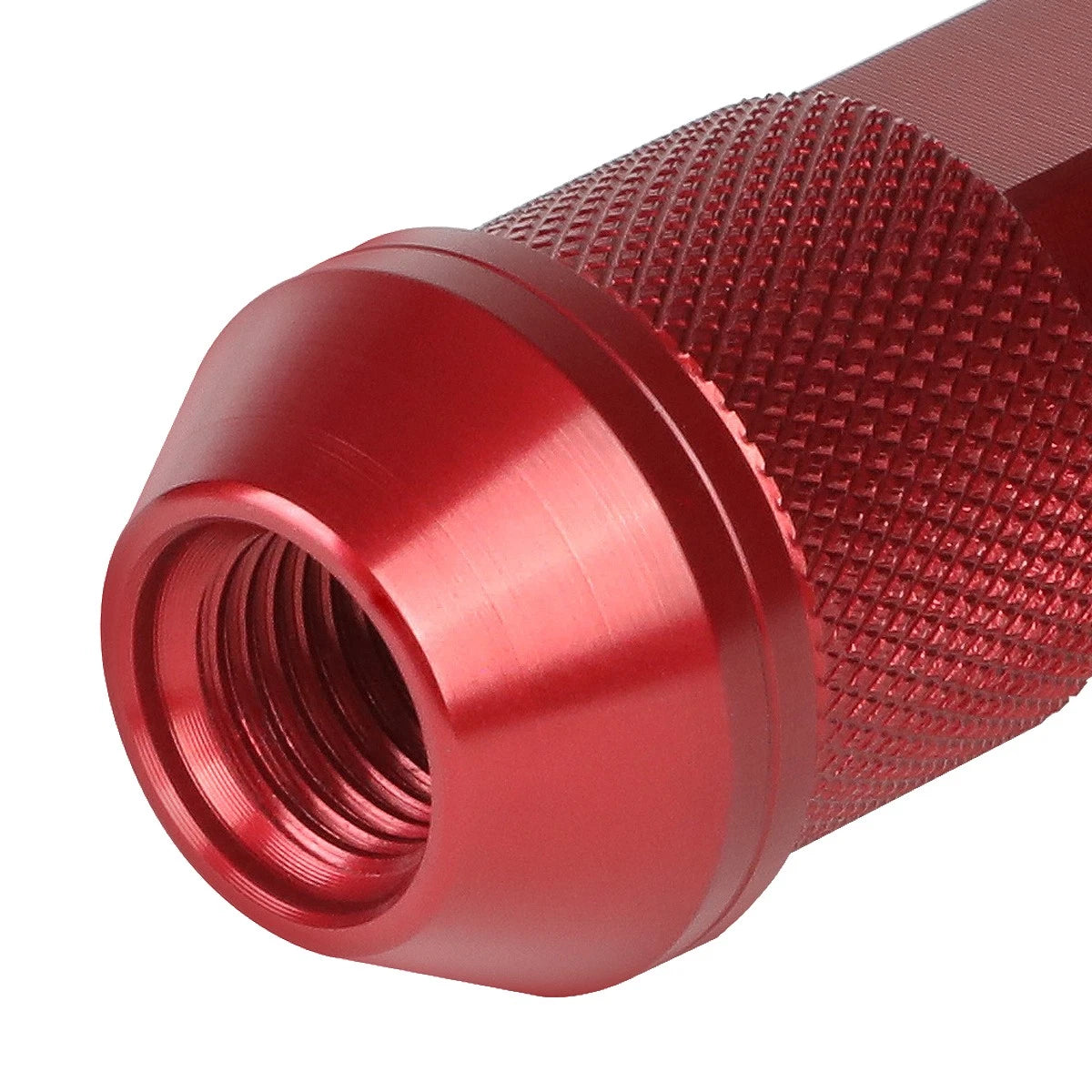 20Pcs Open-End Lug Nut Set M12x1.25 for J2 (7075 Aluminum, Red)