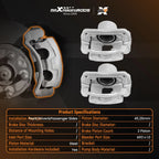 2X Front Disc Brake Caliper for Hyundai Santa Fe (2010–2012) Kia Sorento (2011–2013) 19B6463
