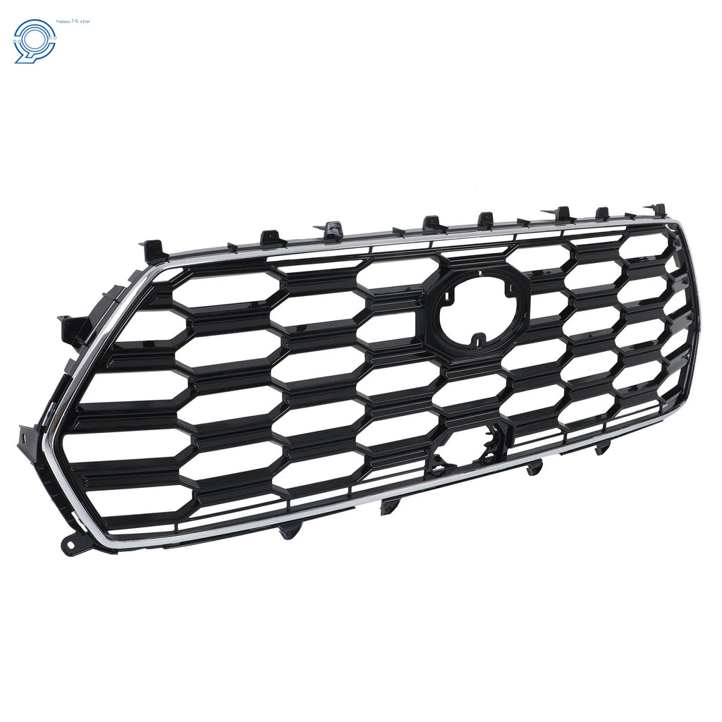 Plastic Black and Chrome Front Bumper Upper Grille for Toyota Sequoia (2023–2024)
