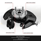 Front Left Driver Loaded Wheel Bearing Knuckle Assembly for Honda Accord (2013–2016)