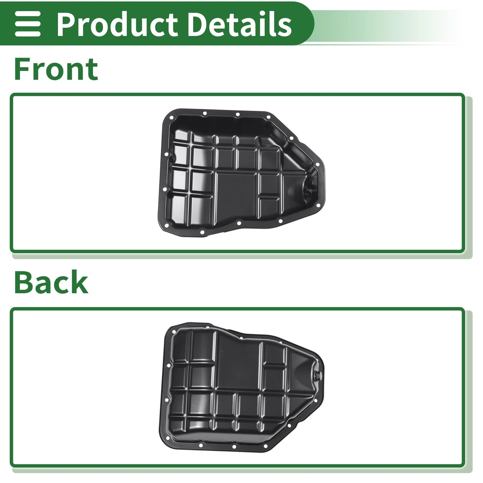 1 Pc Engine Oil Pan No. 215103C150 for Hyundai Sonata (2009–2010) Iron Black