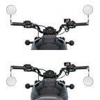 Chrome Bar End Rear-View Mirrors for Harley Sportster S (2021–2025)