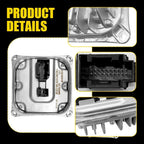 2X LED Headlight Ballast Control Module for Mercedes GLE300 C300 E350 S550 (2014–2018)