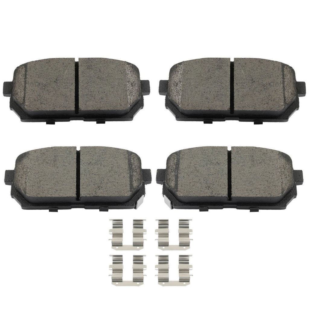 4X Rear Ceramic Brake Pads Kit for Kia Rondo (2007–2012)