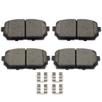 4X Rear Ceramic Brake Pads Kit for Kia Rondo (2007–2012)