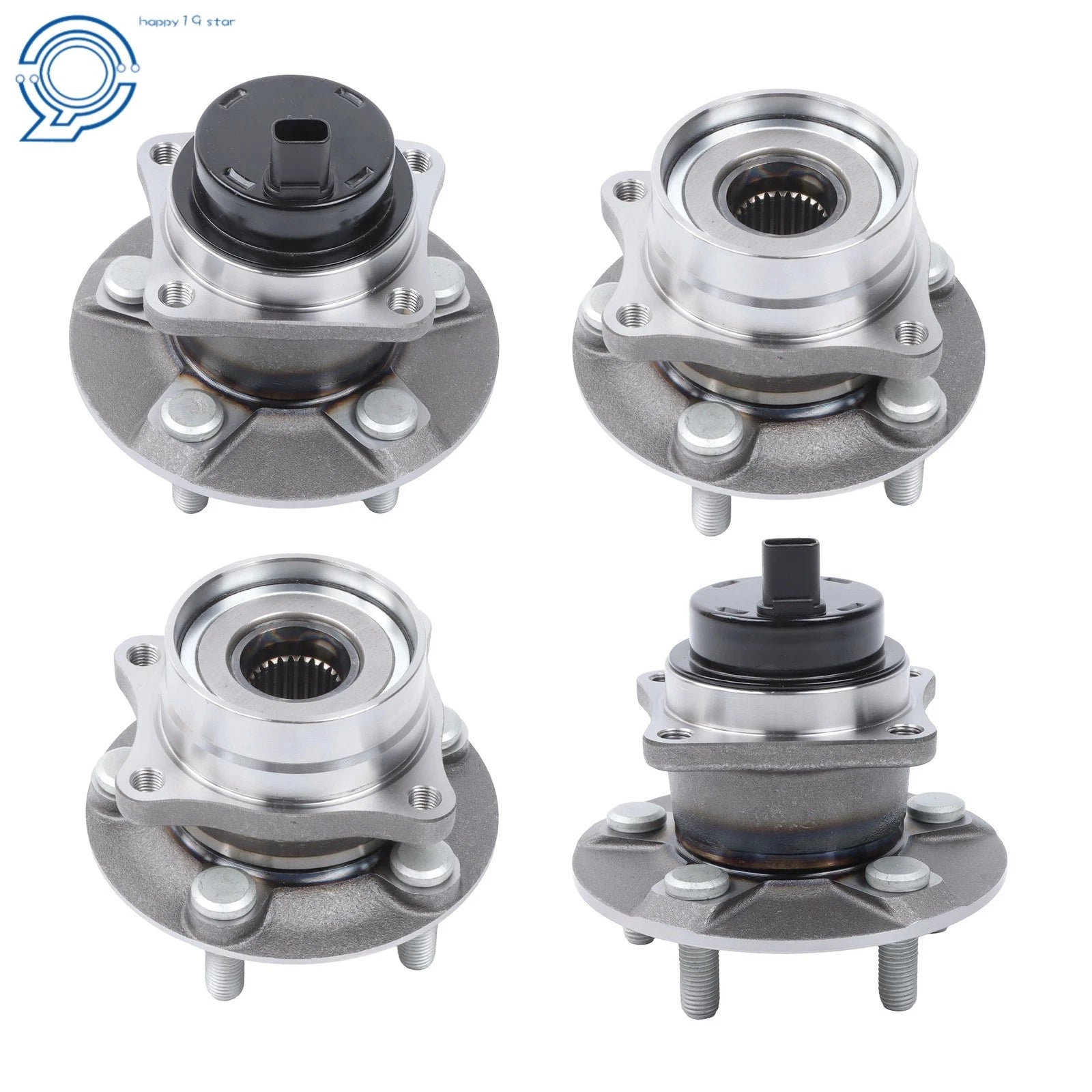 Set of 4 Wheel Hub Bearings for Toyota Prius (2004–2009)
