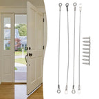 Set of 4 Stainless Steel Cabinet Restrictor Cables Adjustable