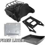 Chopped Trunk Backrest Mount Rack Plate for Harley Street Road Glide (2014–2025)