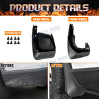 Front & Rear Mud Flaps Splash Fender Guard Kit for Honda CR-V (2007-2011)