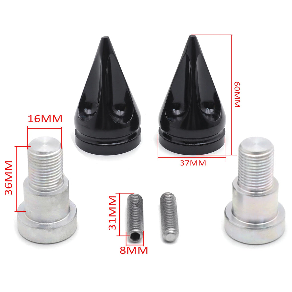 Pair Cone Handle Bar Ends for Yamaha YZF600 (1997–2006) / FRZ600 (1989–1999) Chrome