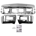 Chrome Front Bumper for Chevrolet Silverado 1500 (2014–2015) W/Sensor 23173678
